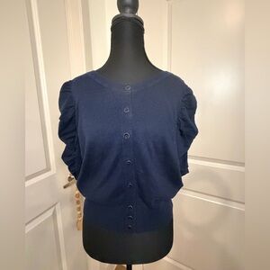 CAbi Midnight Blue Knit Top